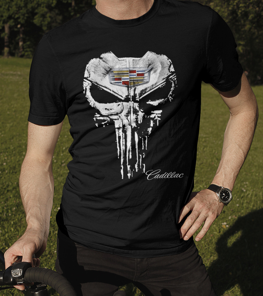 Cadillac Punisher Logo Design Cad07 T-Shirt