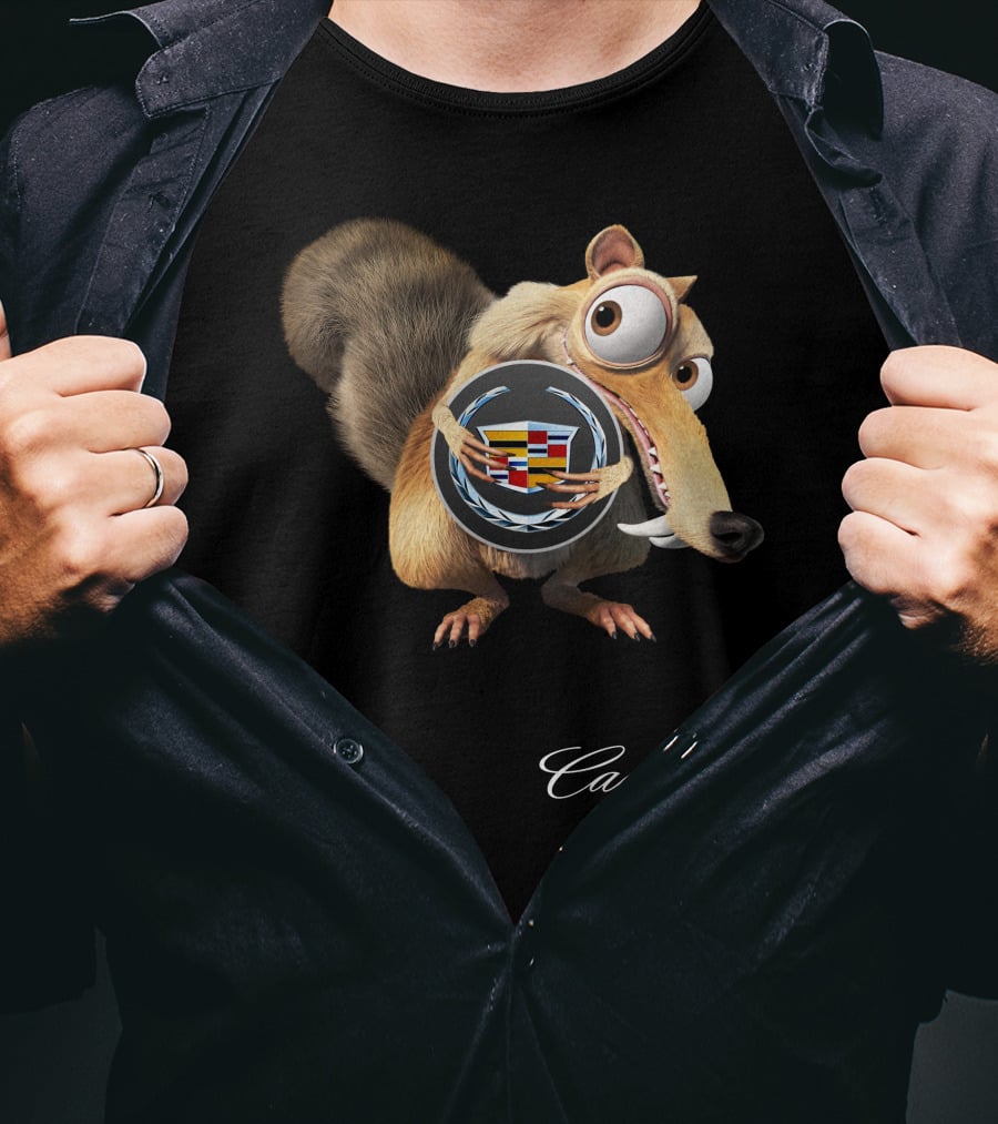 Scrat Cadillac Logo Crossover T-Shirt