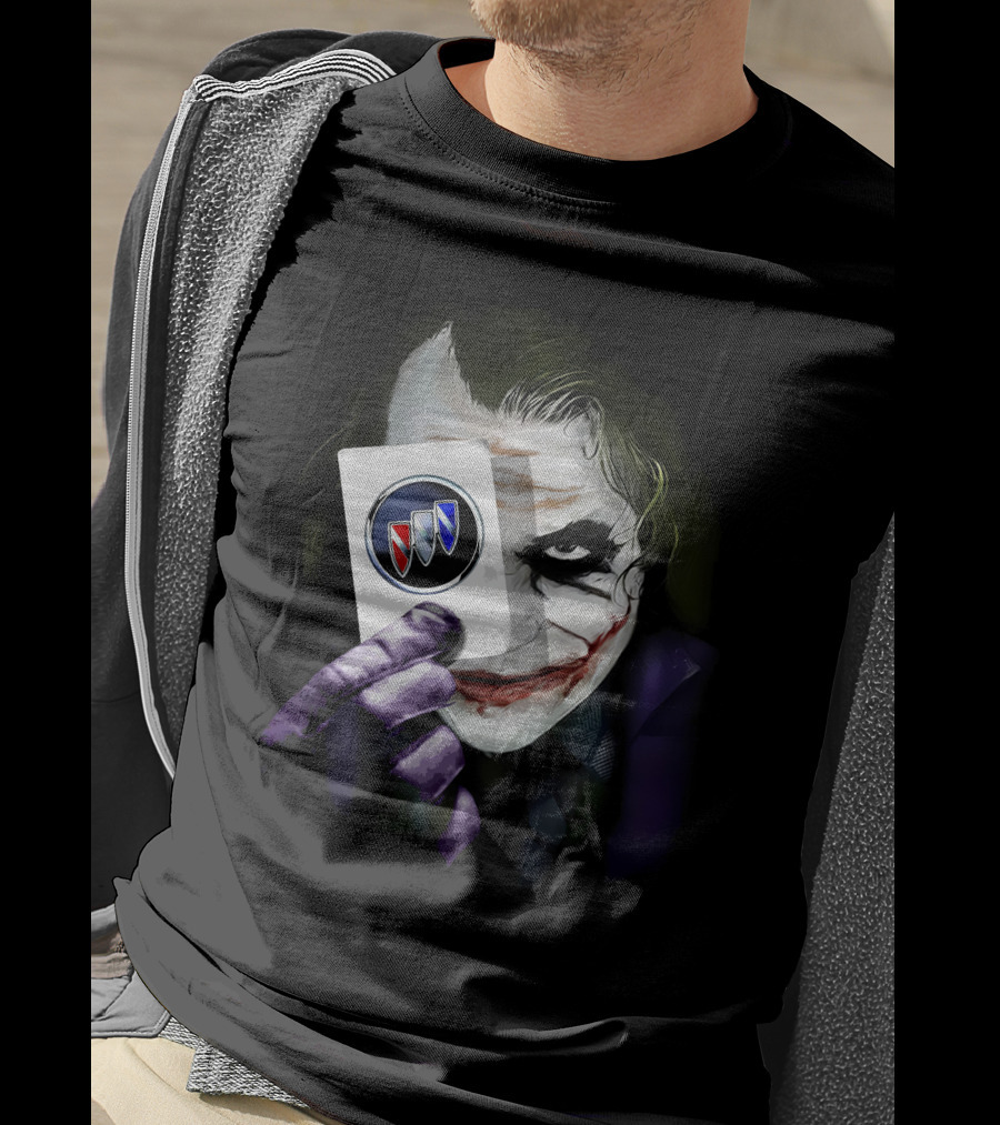 Joker Holding Buick Logo Card T-Shirt