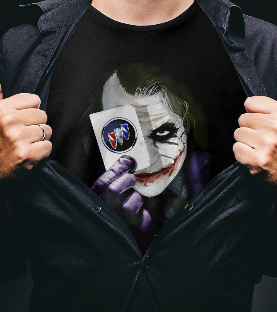 Joker Holding Buick Logo Card T-Shirt