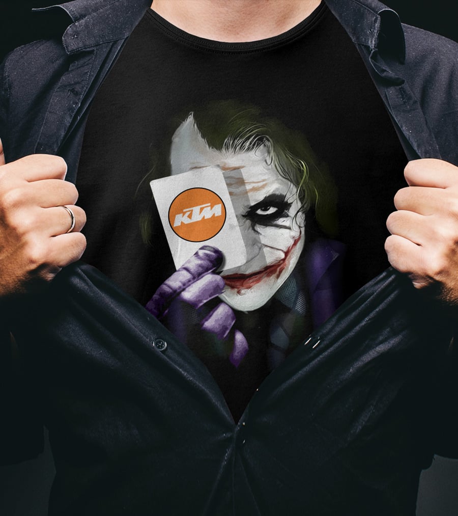 Ktm Joker Playing Card Face Paint T-Shirt