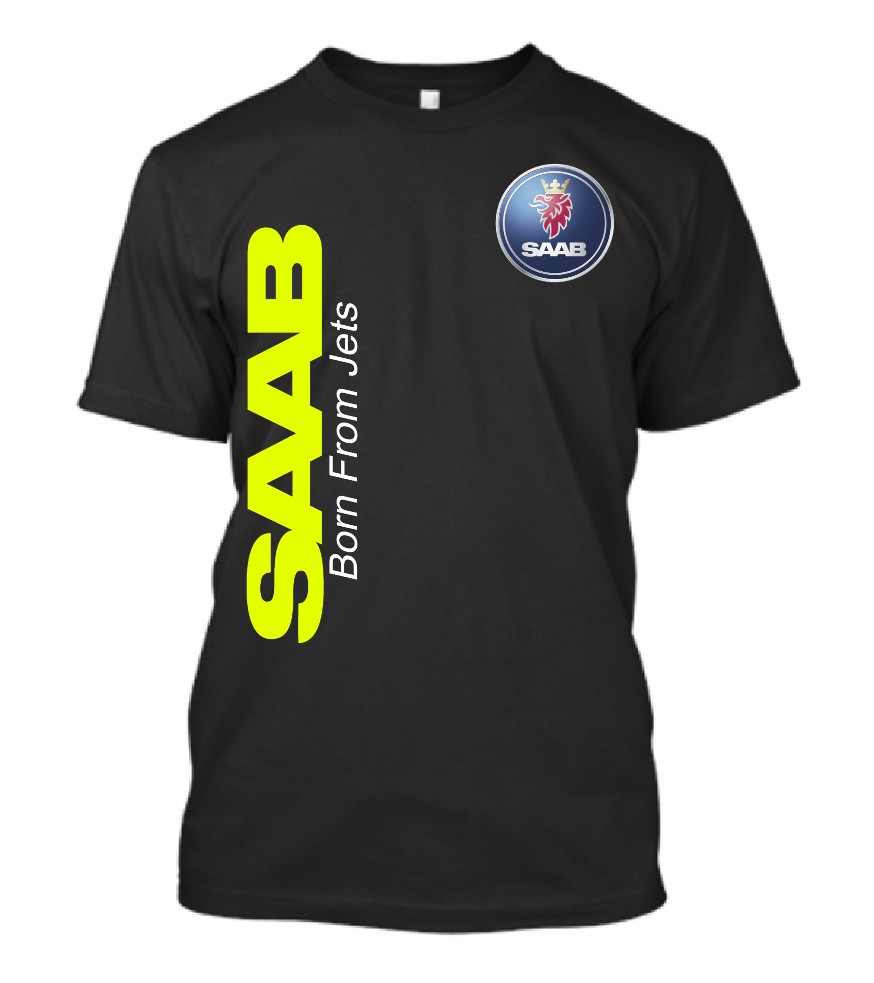 Saab Born From Jets Logo T-Shirt