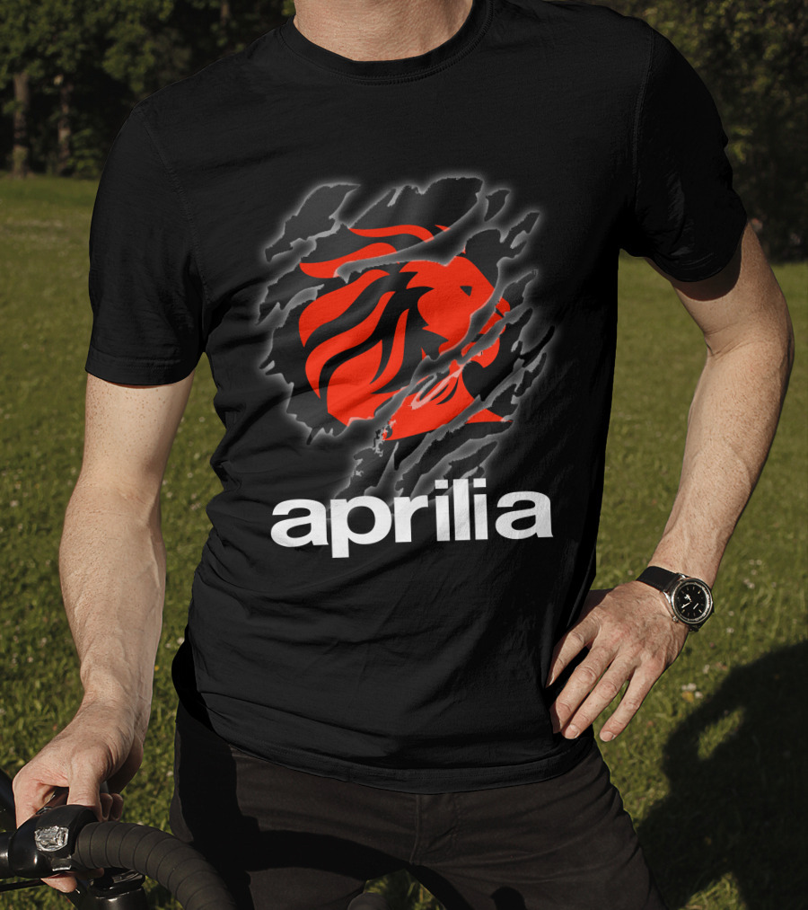 Aprilia Lion Claw Ripped T-Shirt