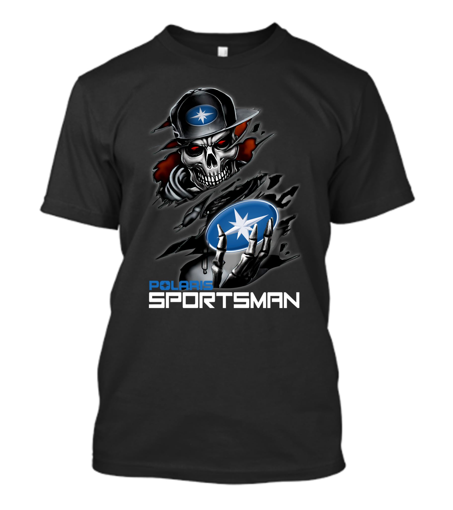 Polaris Sportsman Skull And Star T-Shirt