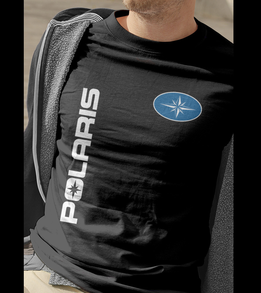 Polaris Star Logo Blue Oval T-Shirt