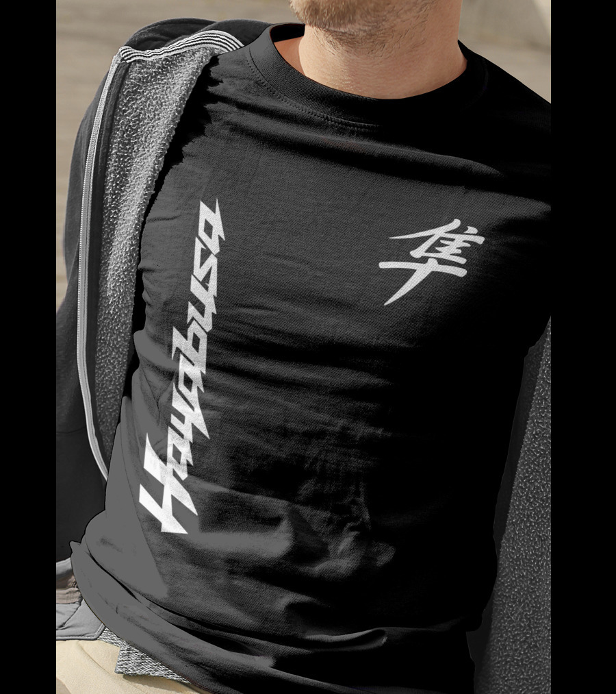 Hayabusa 01 Japanese Kanji Moto Racing T-Shirt
