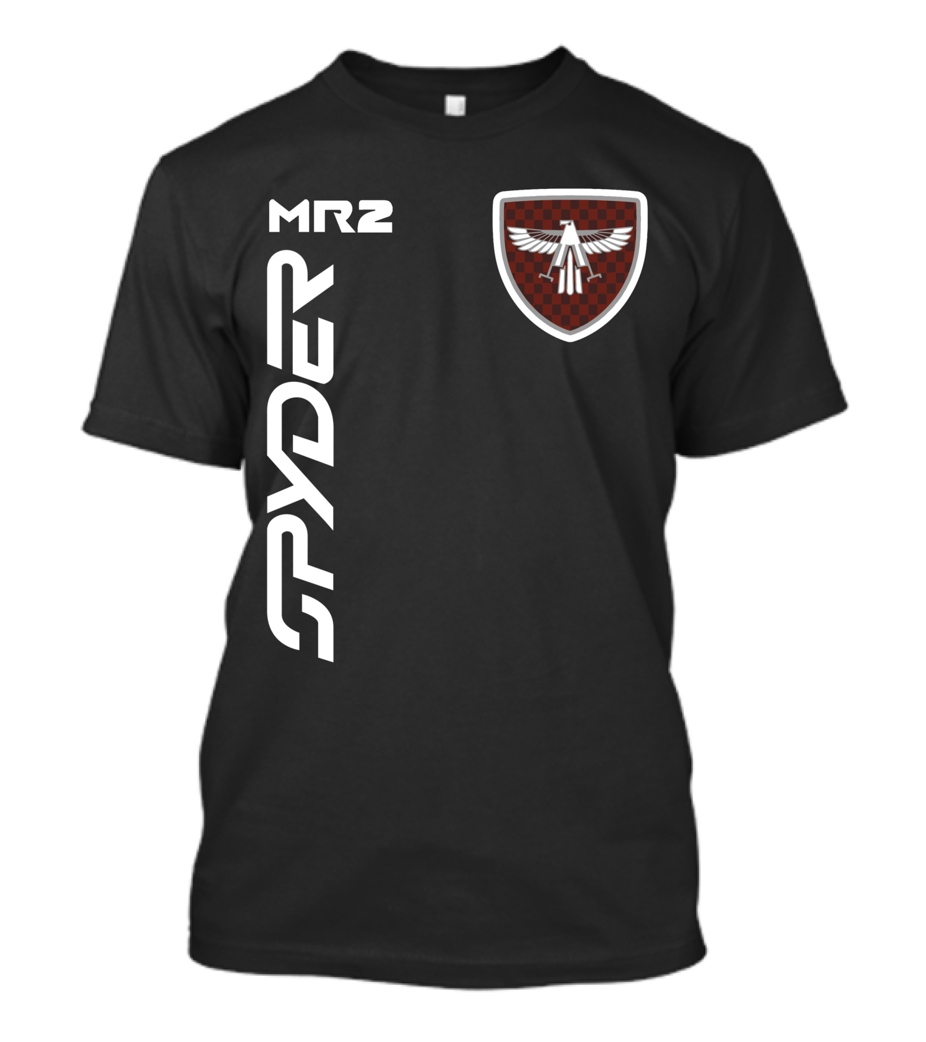 Spyder Mr2 Falcon Emblem Vertical Layout T-Shirt