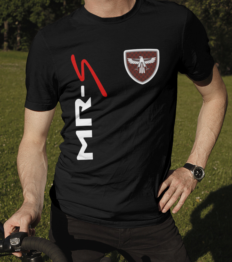 Mr-S Toyota Racing Logo With Red Stylized Text And Eagle Badge T-Shirt