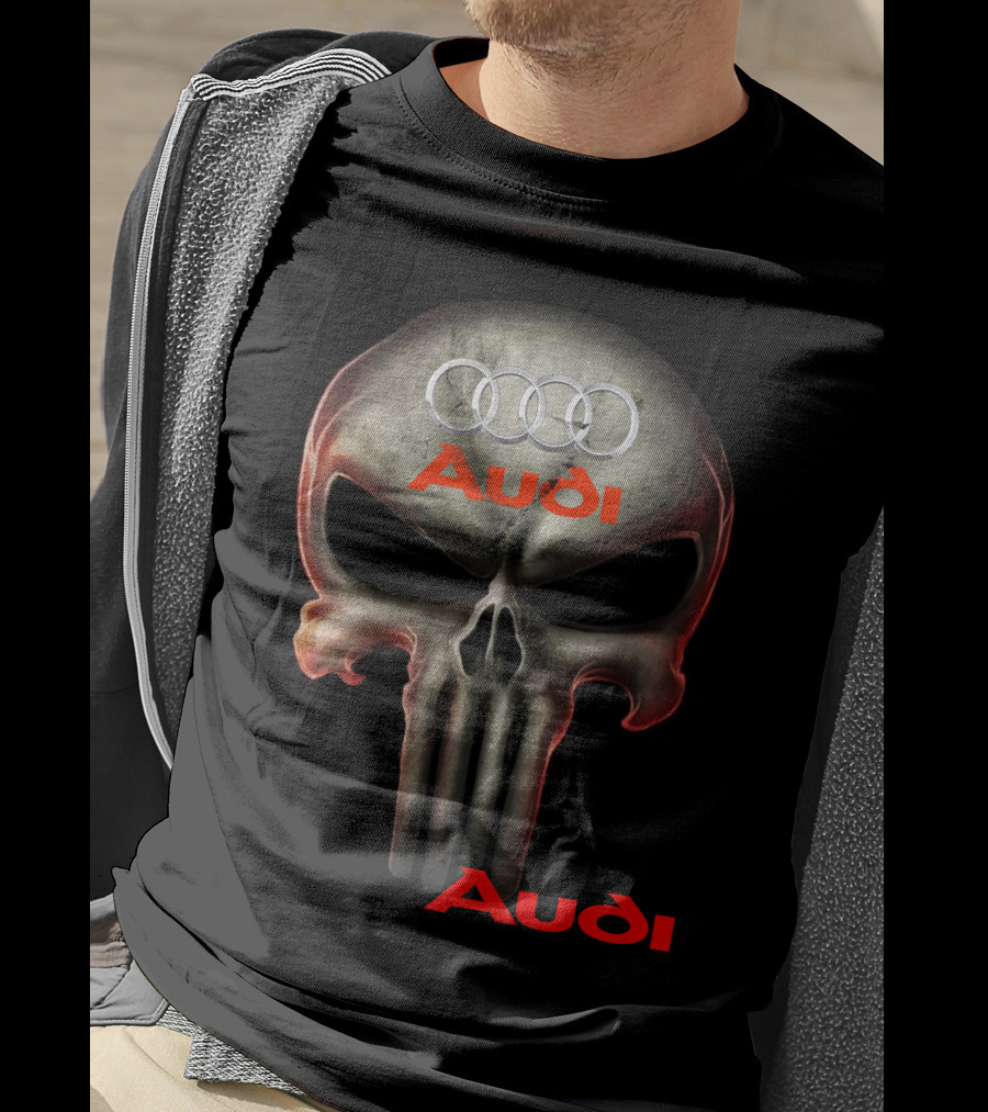 Audi Skull 08 Rings T-Shirt