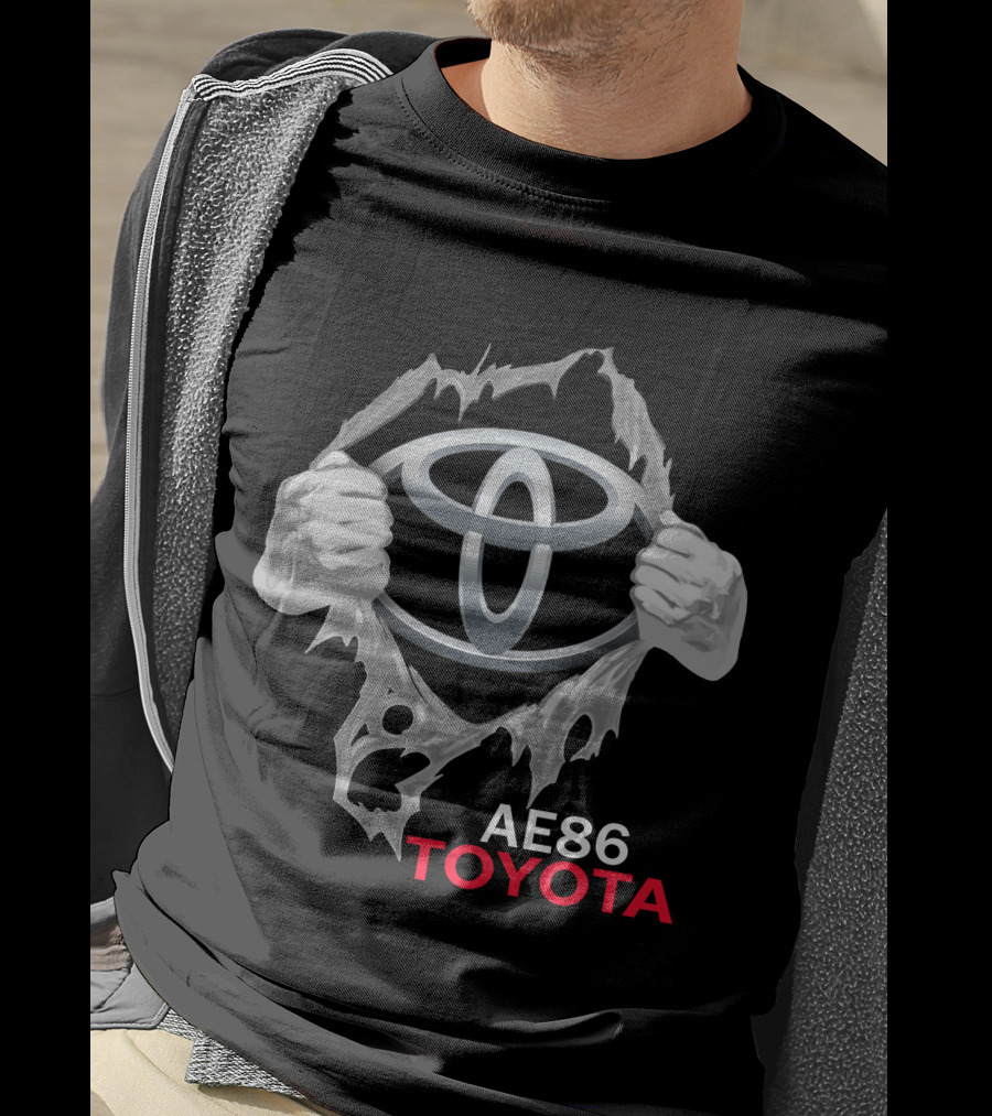 Ae86 Toyota Logo Ripped T-Shirt
