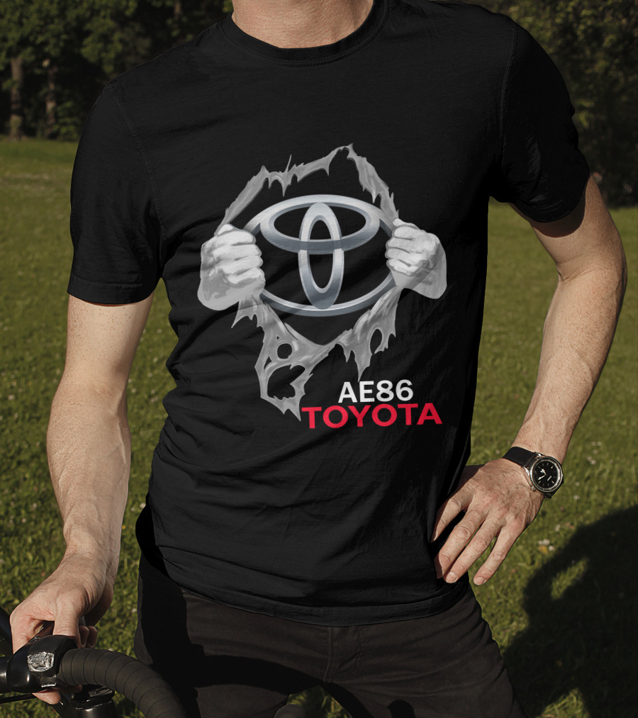Ae86 Toyota Logo Ripped T-Shirt