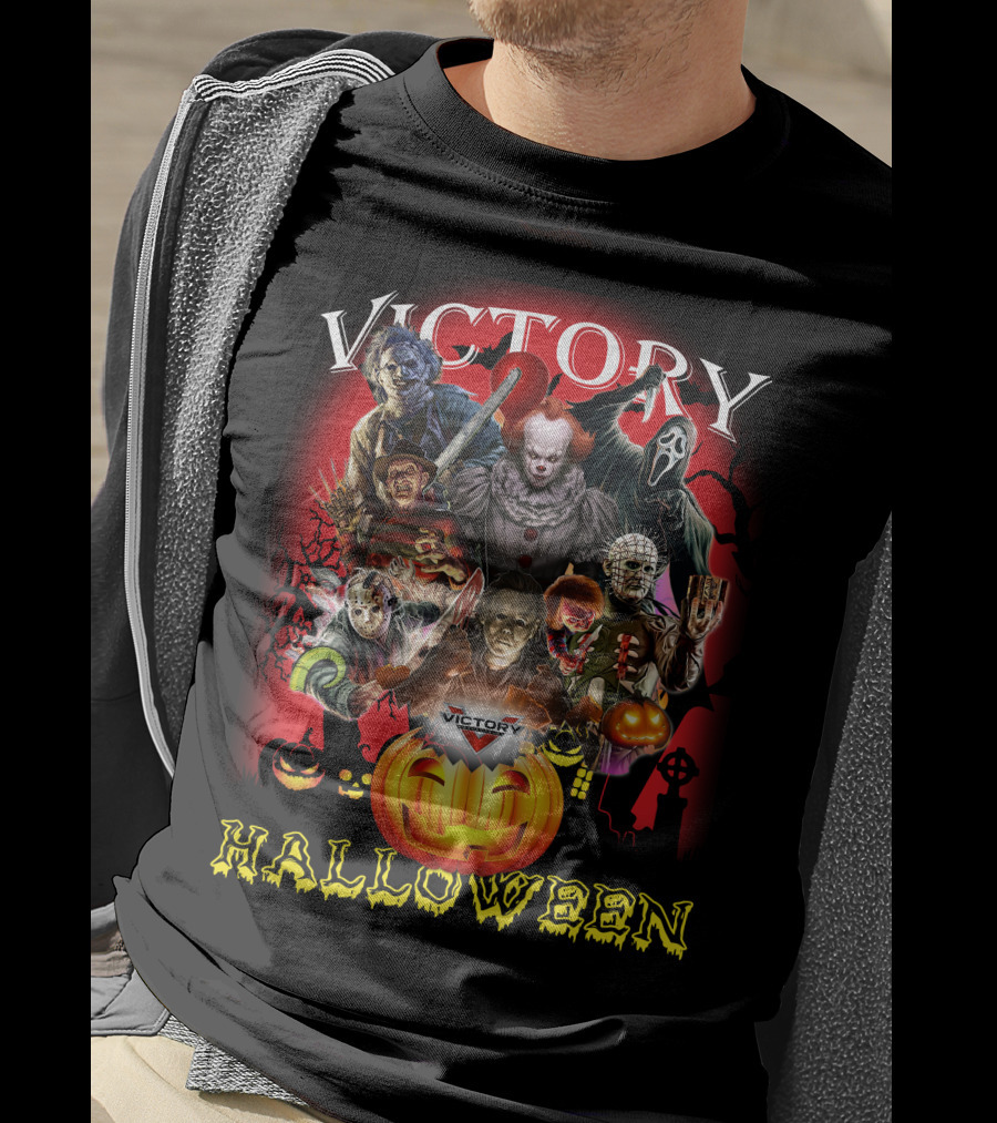 Victory Halloween Horror Movie Icons T-Shirt