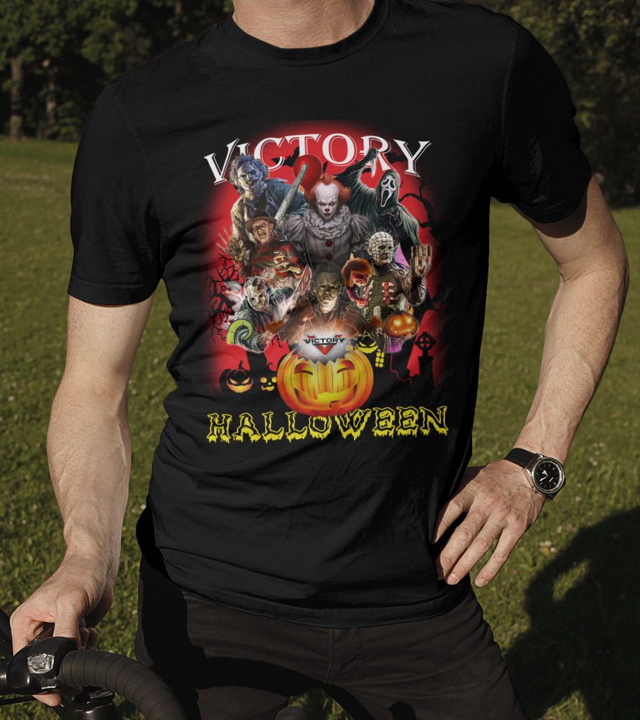Victory Halloween Horror Movie Icons T-Shirt