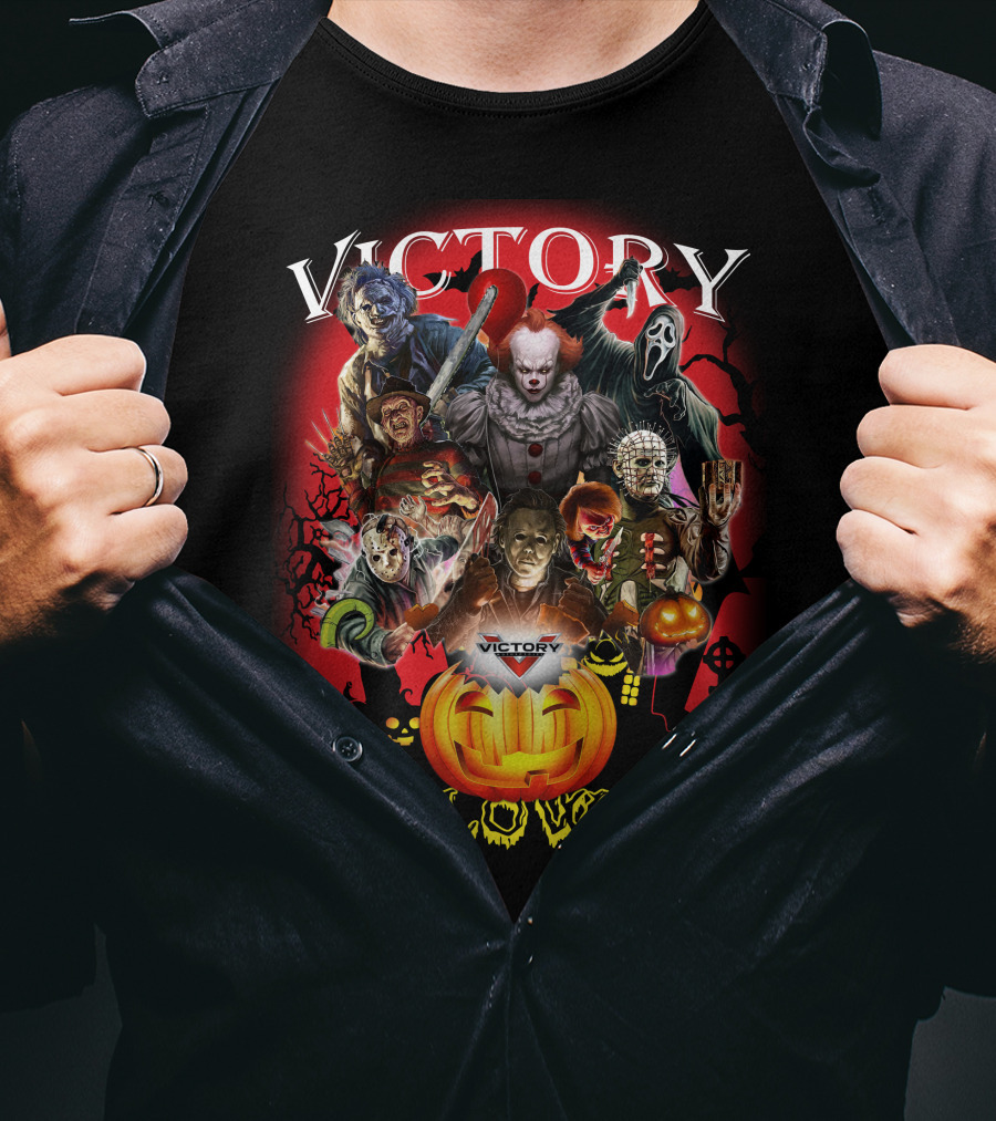 Victory Halloween Horror Movie Icons T-Shirt