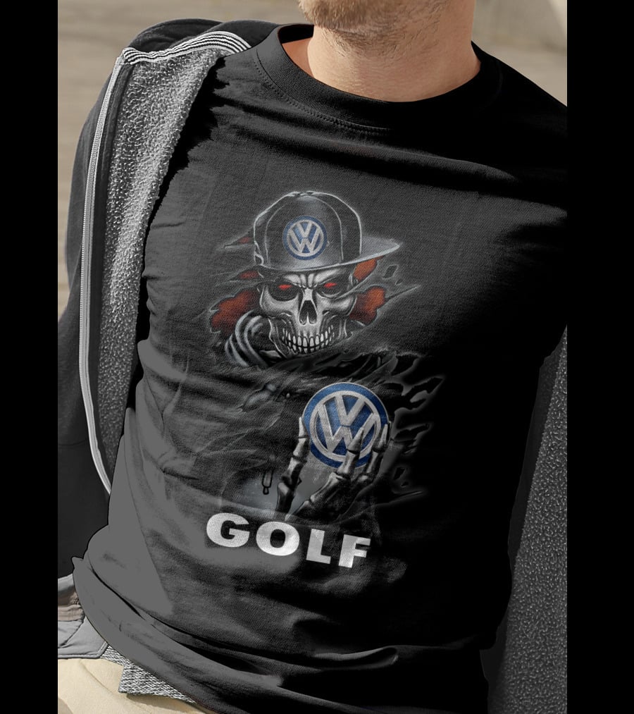 Volkswagen Golf Skull Cap T-Shirt