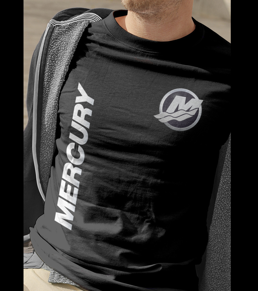 Mercury Marine 07 Logo With Stylized M And Waves T-Shirt