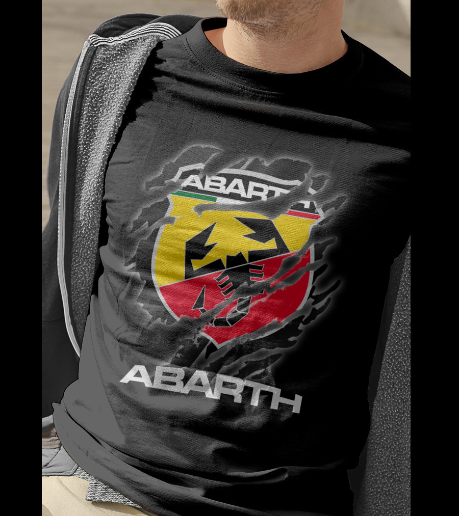 Abarth Logo Torn Claw Marks Racing T-Shirt