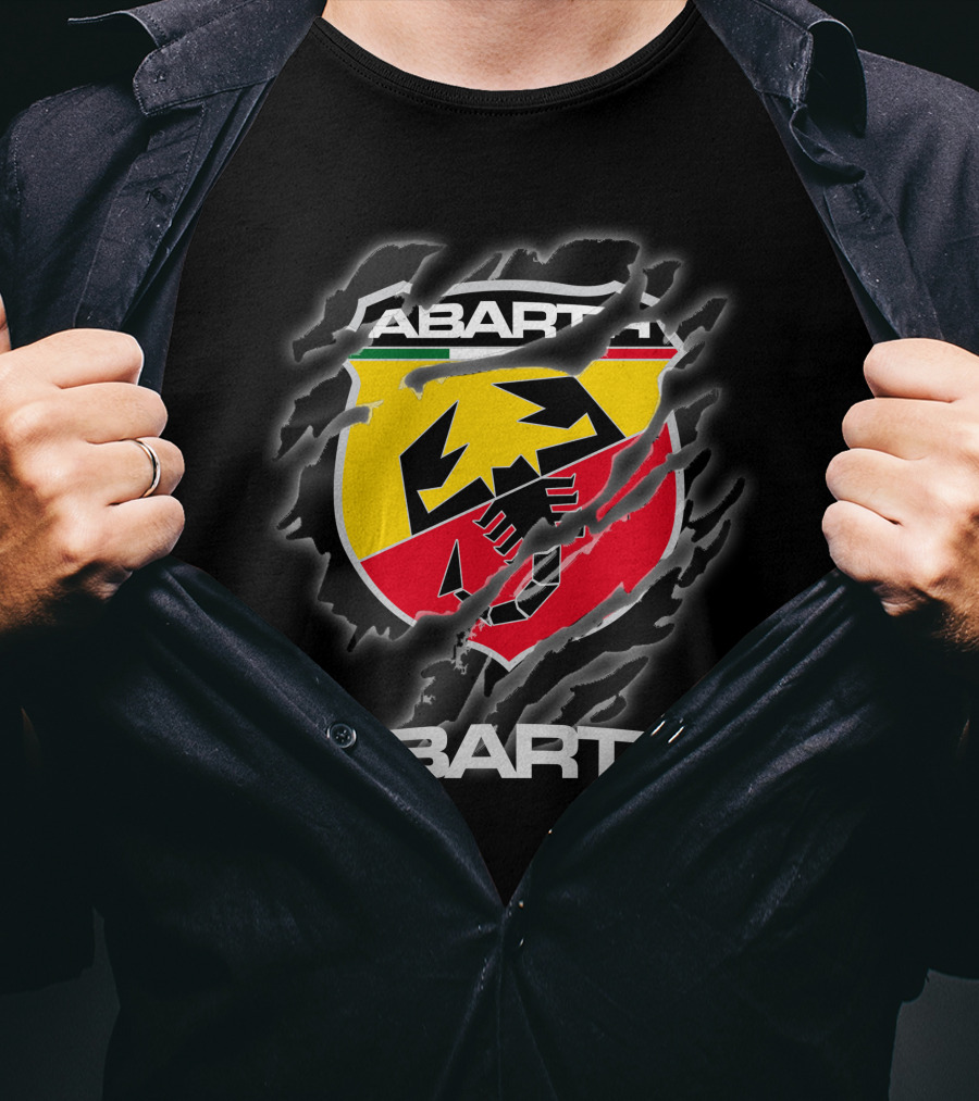 Abarth Logo Torn Claw Marks Racing T-Shirt