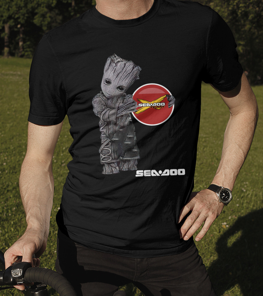 Seadoo 07 Guardians Of The Galaxy Character Holding Red X Symbol T-Shirt