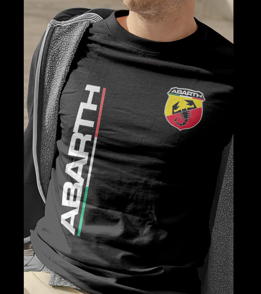 Abarth Logo With Italian Flag Colors And Scorpion T-Shirt