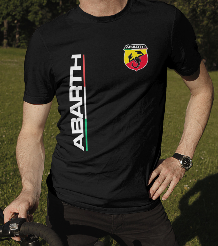 Abarth Logo With Italian Flag Colors And Scorpion T-Shirt