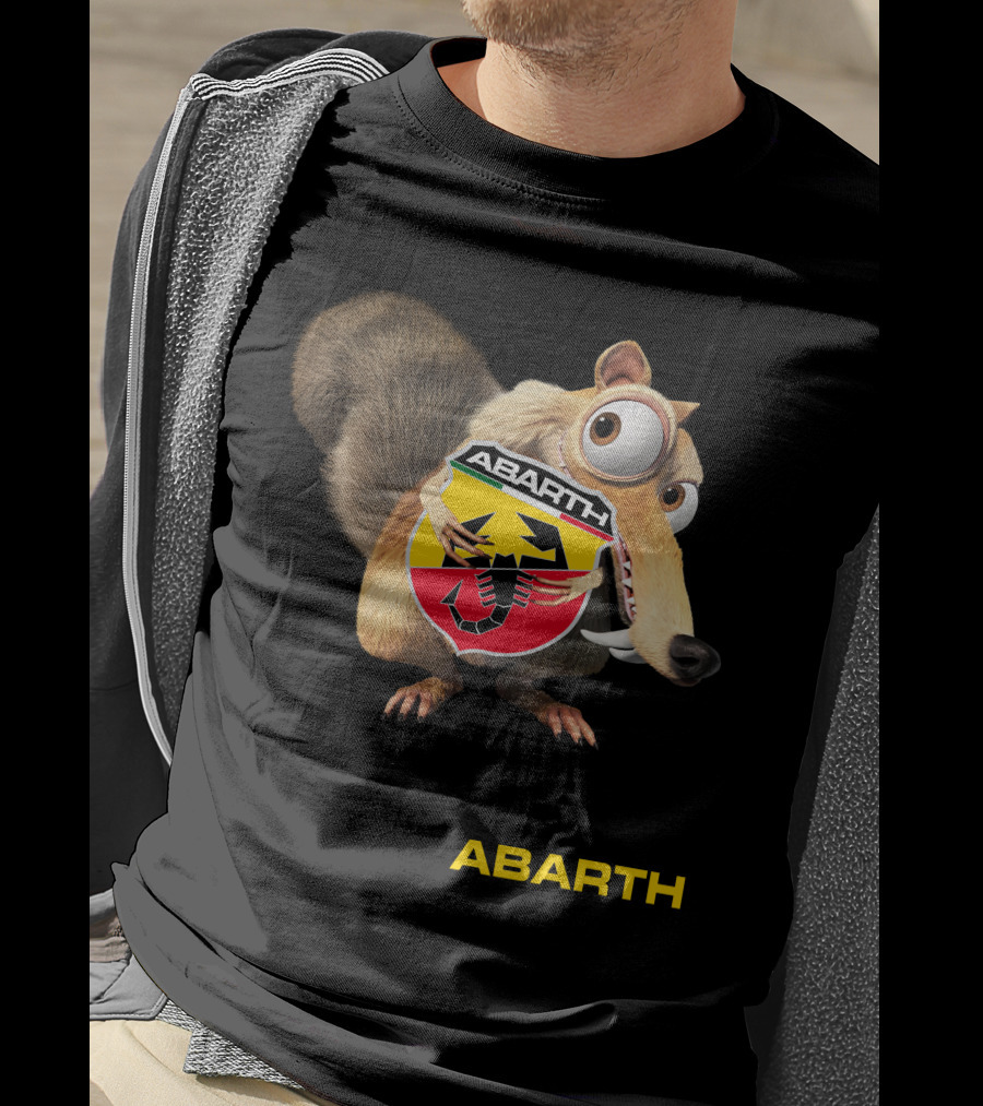 Abarth Ice Age Scrat Holding Scorpion T-Shirt