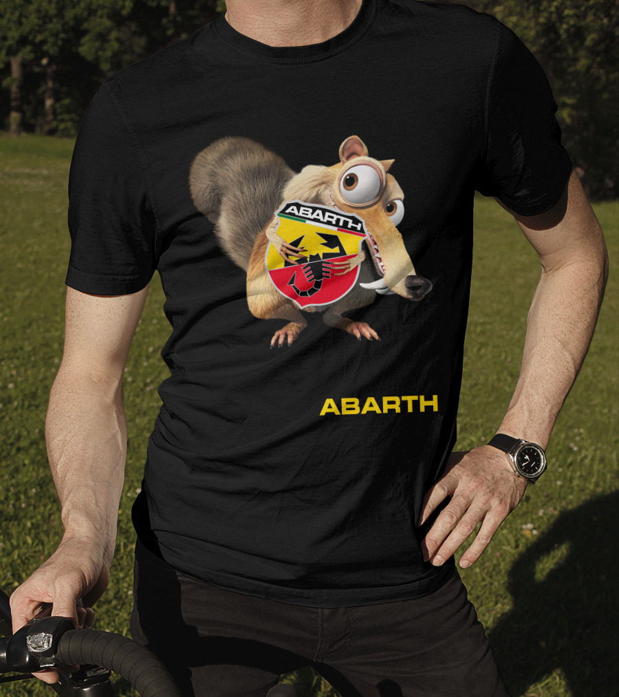 Abarth Ice Age Scrat Holding Scorpion T-Shirt