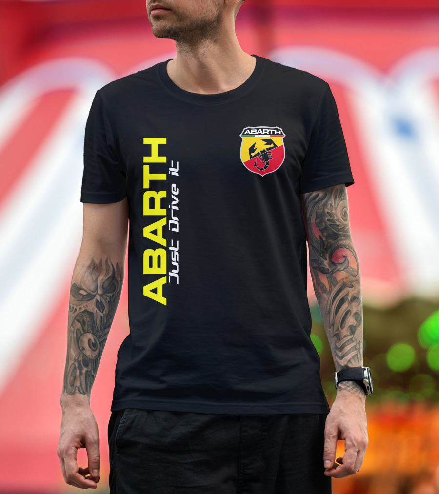 Abarth Just Drive It Scorpion Shield T-Shirt