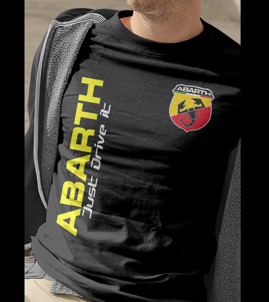 Abarth Just Drive It Scorpion Shield T-Shirt