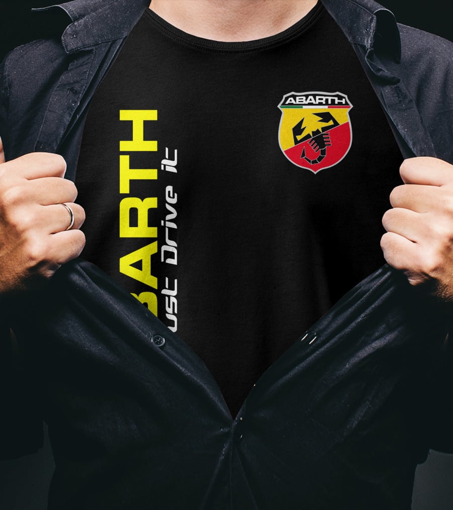 Abarth Just Drive It Scorpion Shield T-Shirt