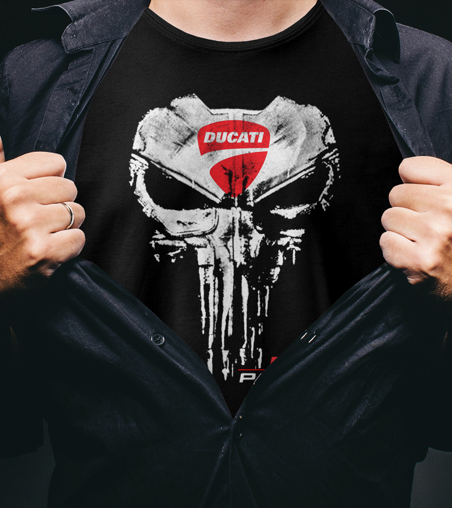 Ducati Panigale Skull Design Ducati T-Shirt