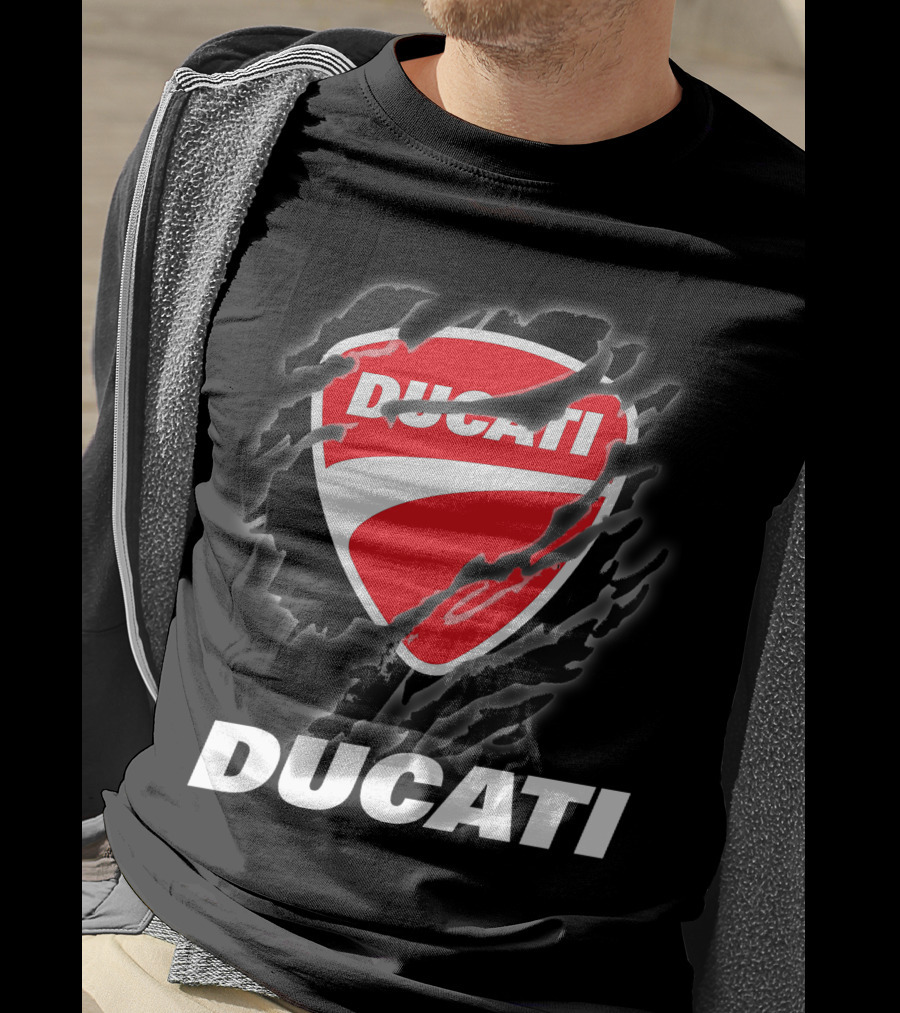 Ducati Logo Red Shield Moto Enthusiast T-Shirt