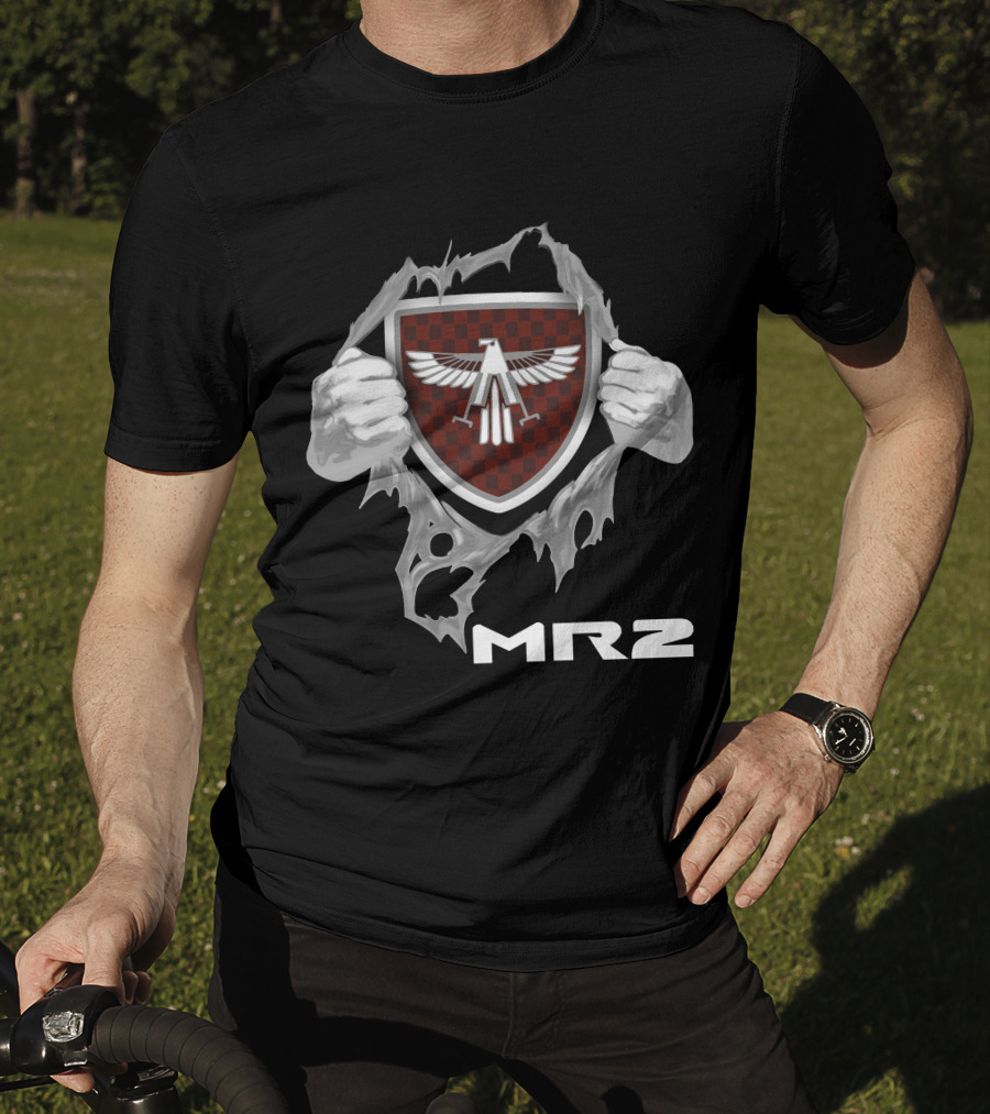 Mr2 Red Checkered Shield With Winged Eagle T-Shirt