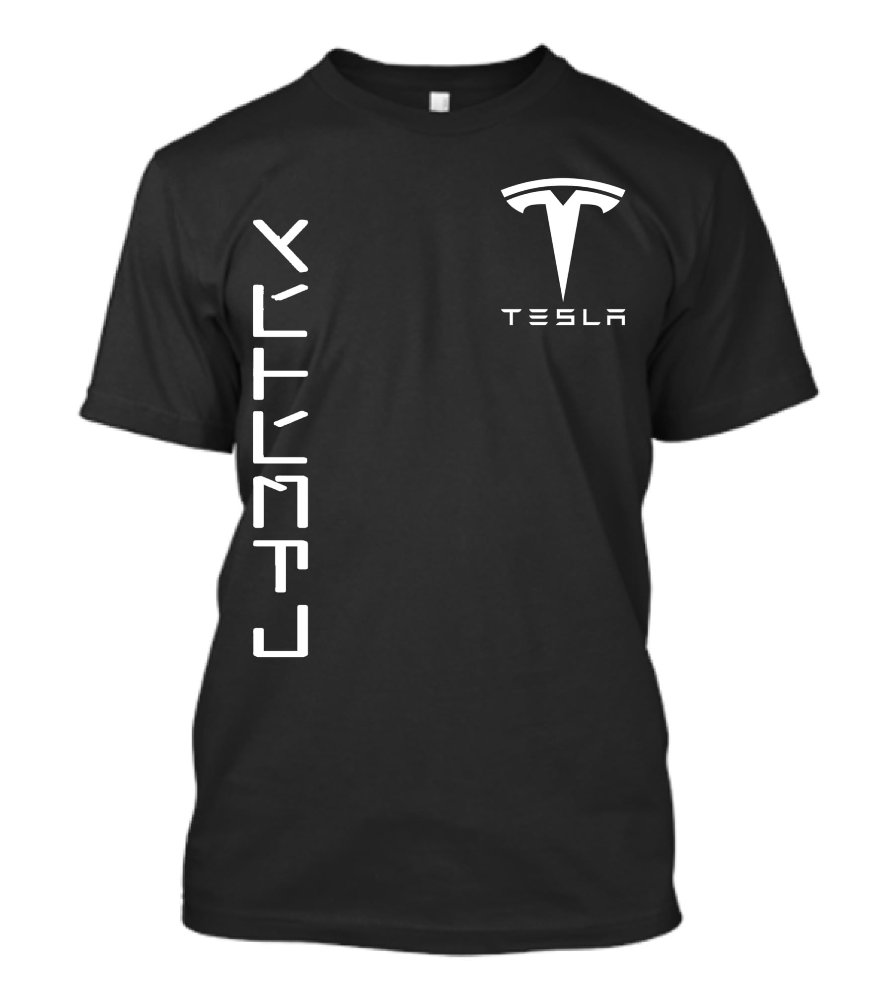 Tesla Cyb10 Futuristic Typography T-Shirt