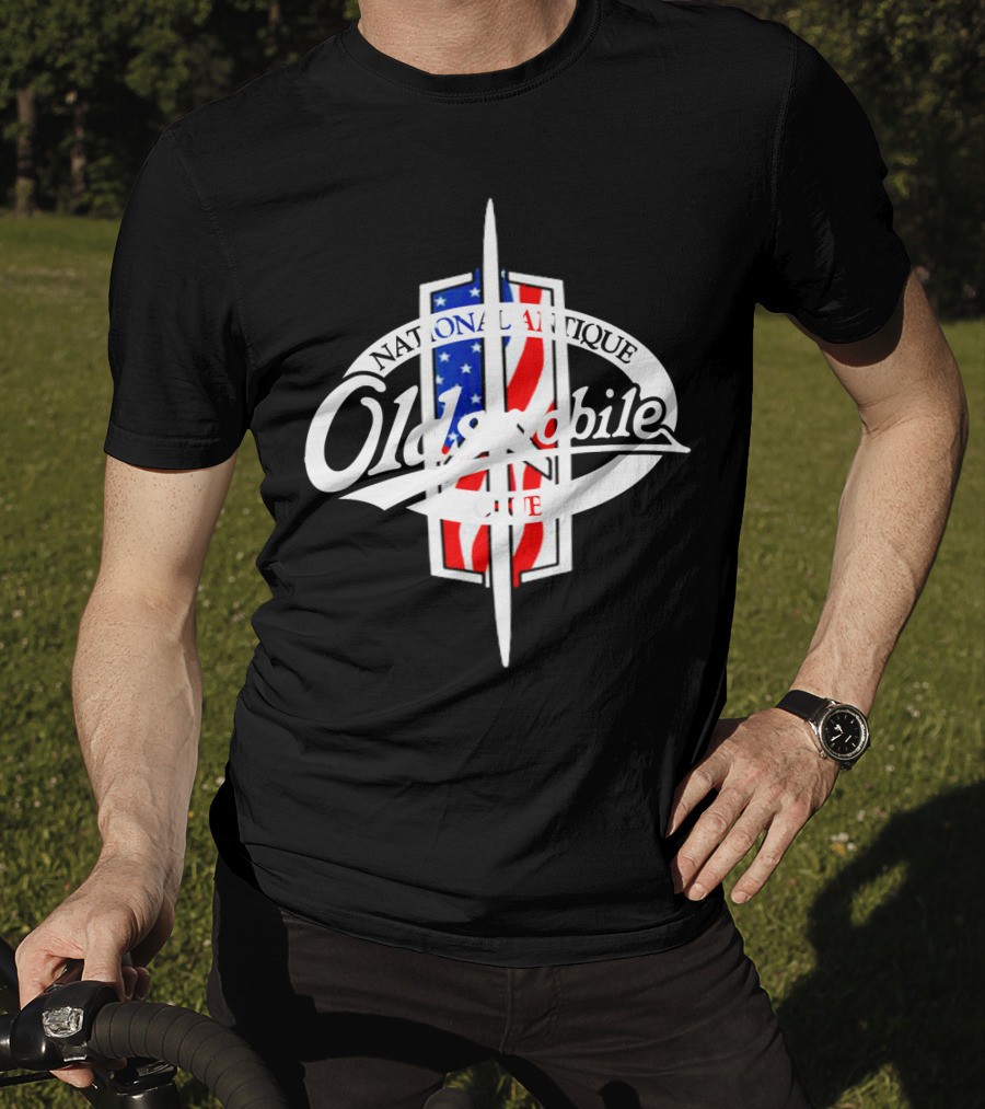 Oldsmobile National Antique Club American Flag T-Shirt