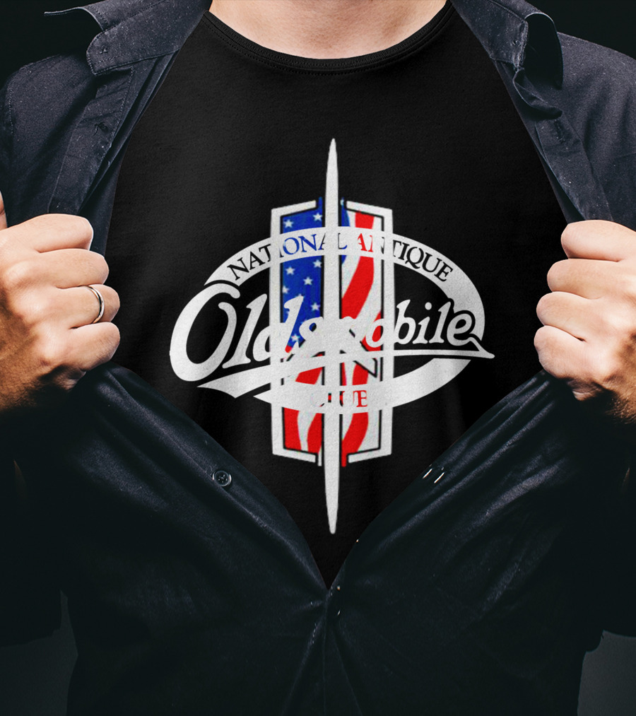 Oldsmobile National Antique Club American Flag T-Shirt