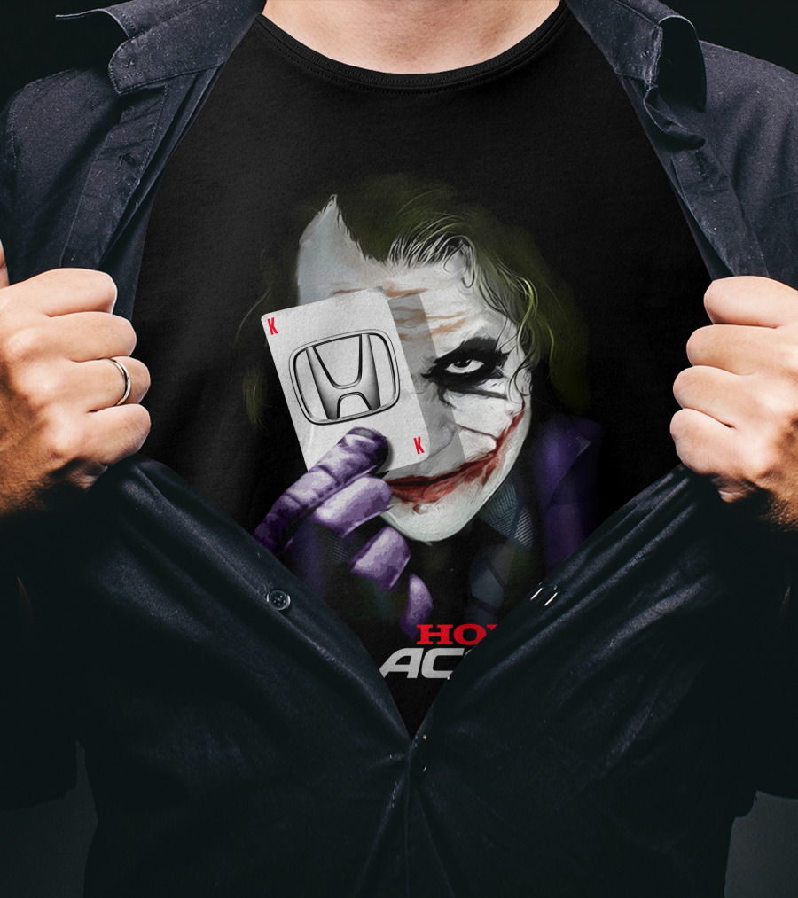Honda Accord Joker Playing Card T-Shirt