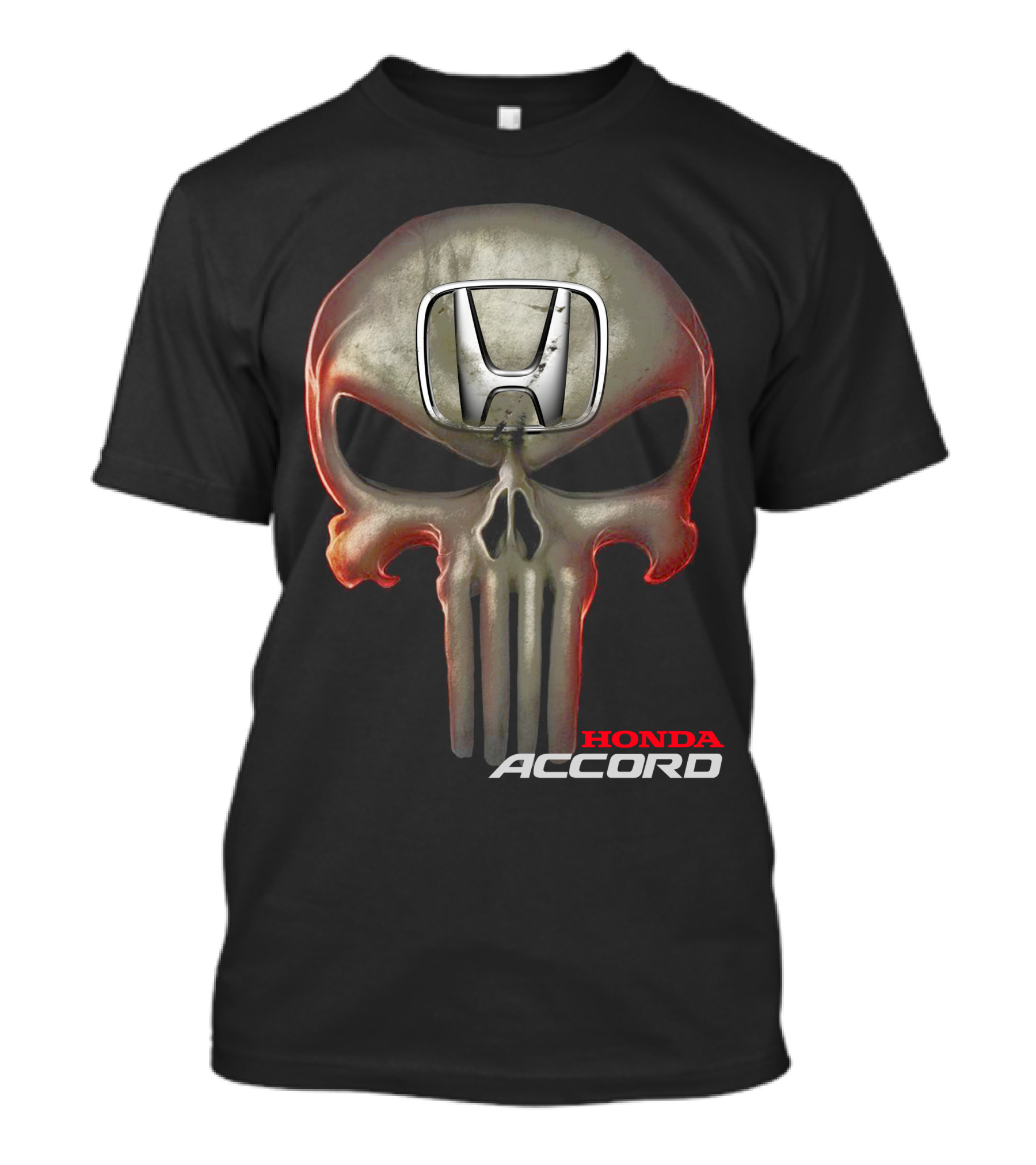 Honda Accord Punisher Skull T-Shirt