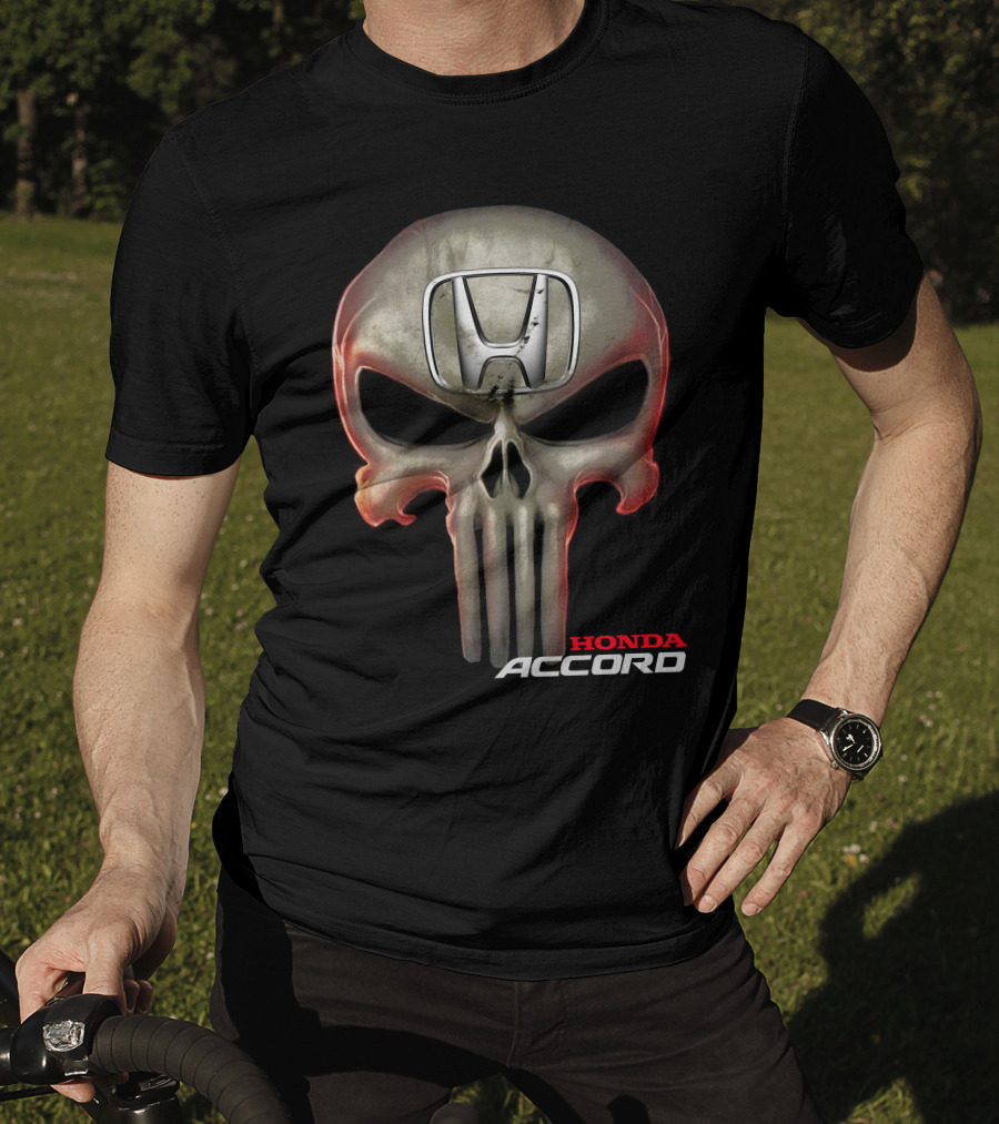 Honda Accord Punisher Skull T-Shirt