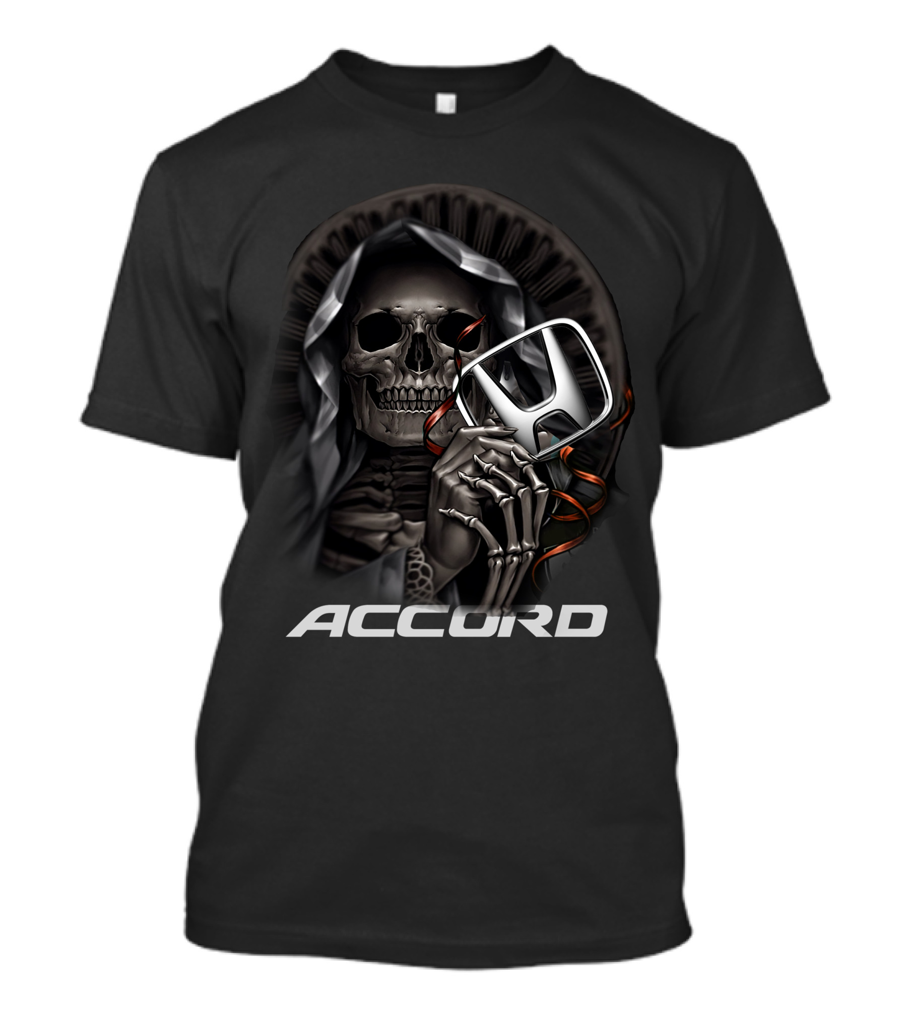 Accord Grim Reaper Skull Holding Honda T-Shirt