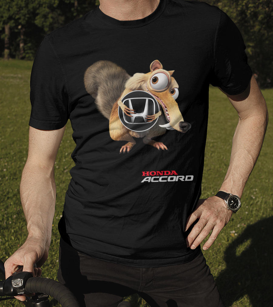 Honda Accord Ice Age Character Holding T-Shirt