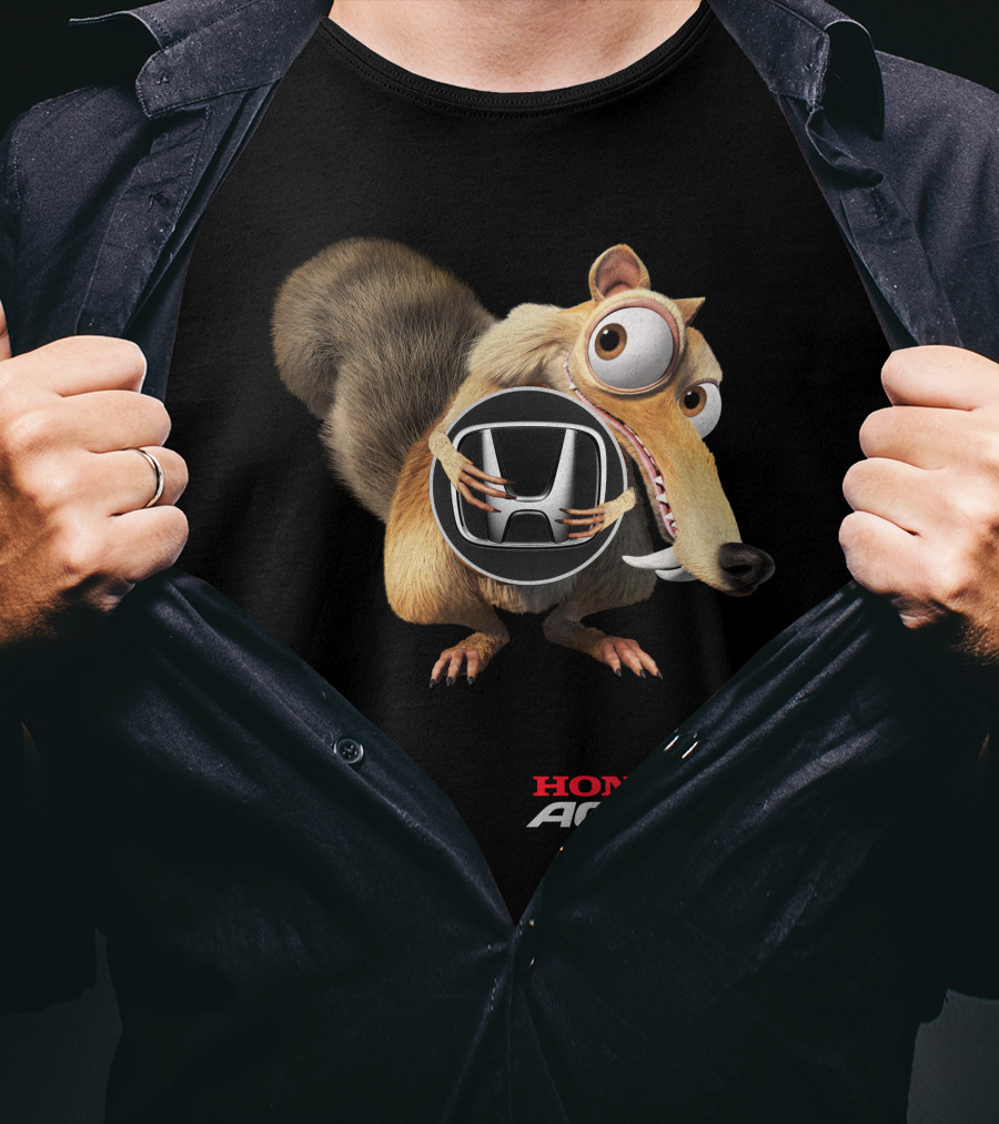 Honda Accord Ice Age Character Holding T-Shirt