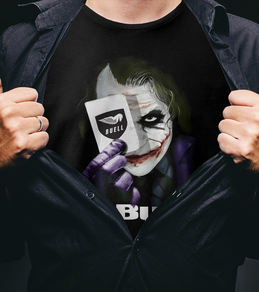 Buell Joker Card With Iconic Character T-Shirt