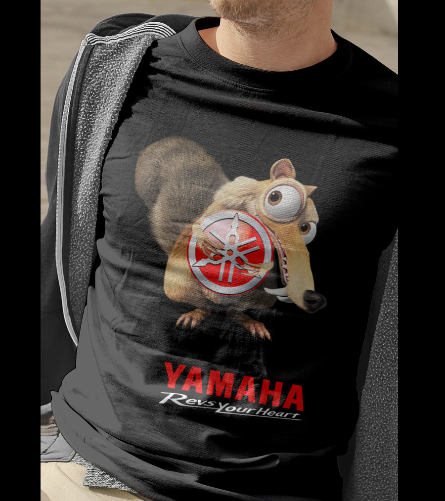 Yamaha Revs Your Heart Ice Age Scrat T-Shirt