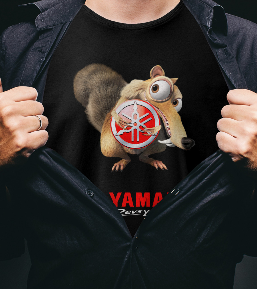 Yamaha Revs Your Heart Ice Age Scrat T-Shirt
