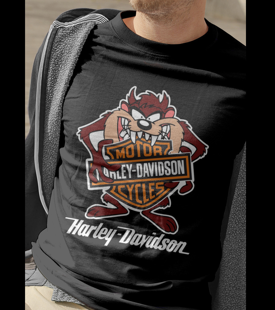 Harley Davidson Motorcycles Taz Looney Tunes T-Shirt
