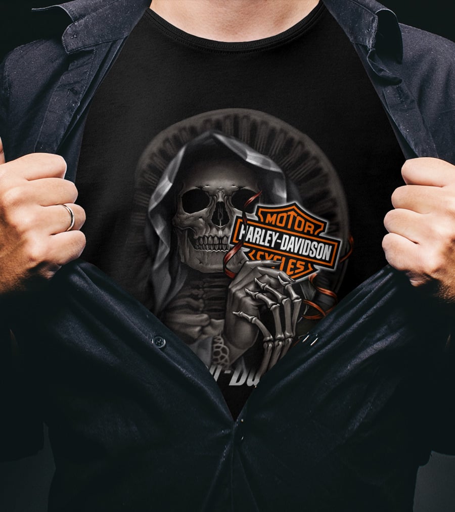 Harley Davidson Motorcycles Skeleton Reaper T-Shirt