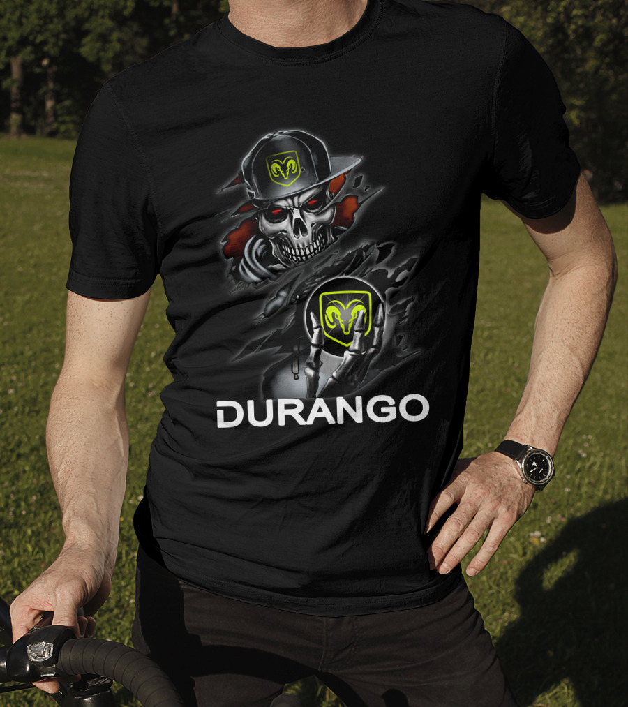 Ram Durango Skull In Cap T-Shirt