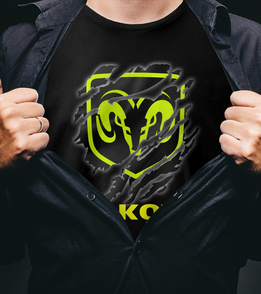 Dakota Ram Logo Claw Marks T-Shirt