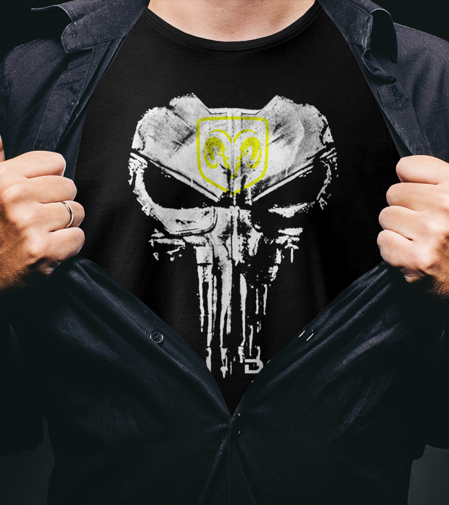 Dodge Magnum Punisher Skull Ram Logo Fusion T-Shirt